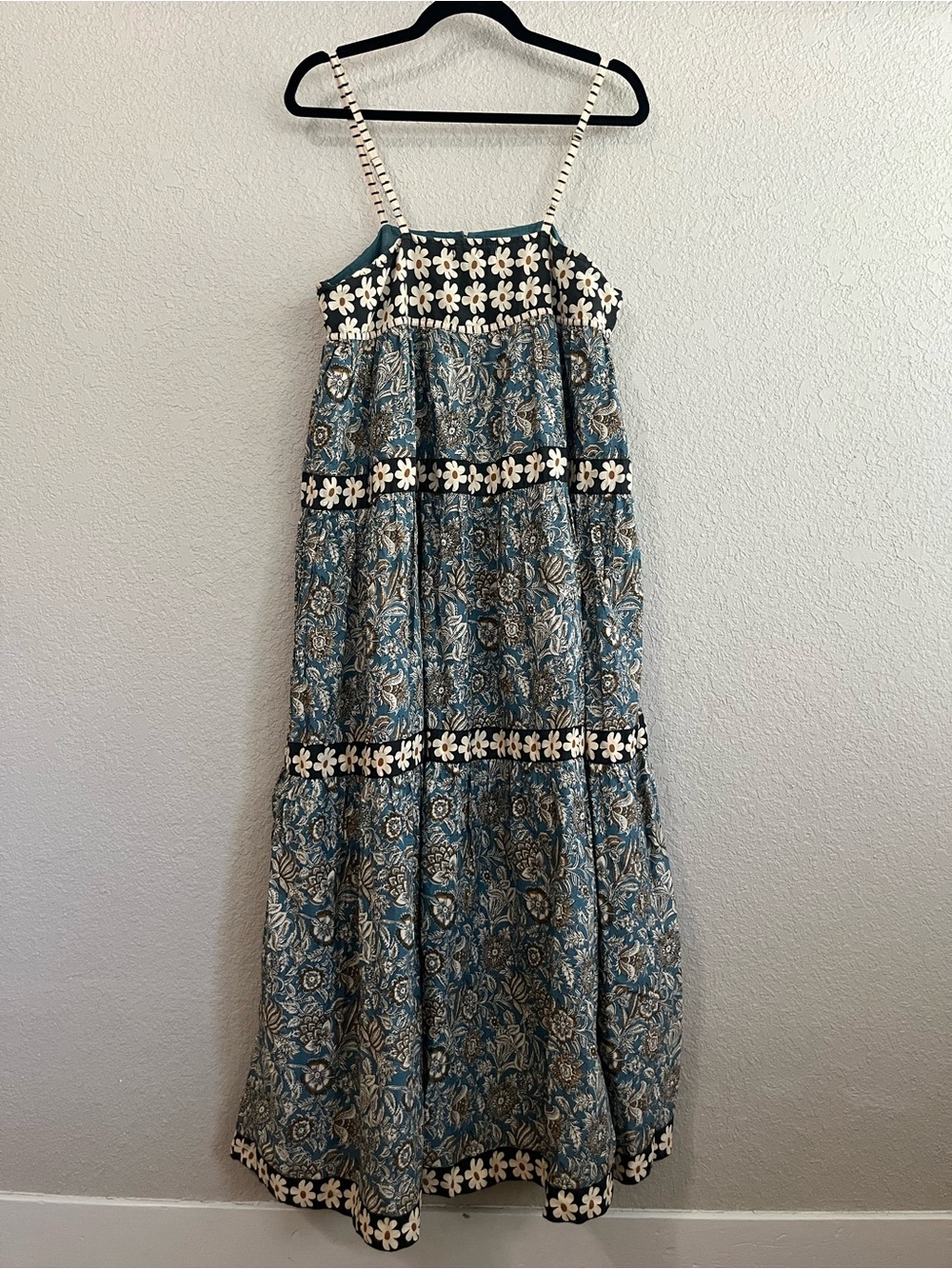 Natural Life Floral Daisy Mixed Print Maxi Dress Boho Size Medium - Picture 12 of 12